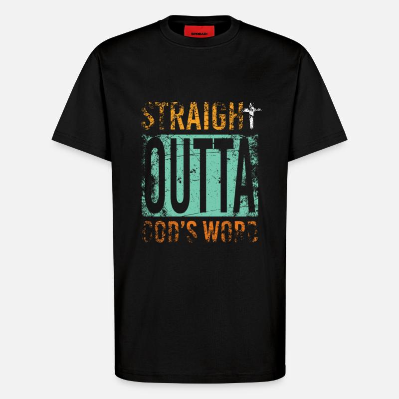 Christ Geschenk - T-Shirt - made by SPREAD - SOLID BLACK