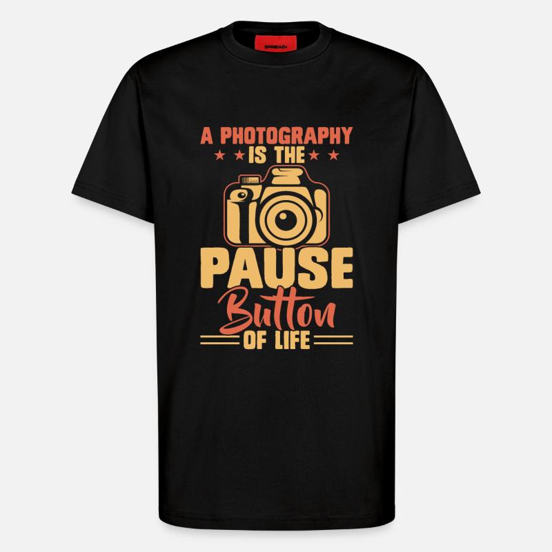 Fotograf - T-Shirt - made by SPREAD - SOLID BLACK