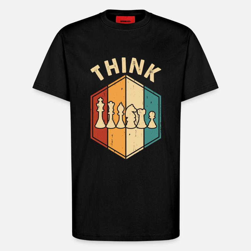 Chess - T-Shirt - made by SPREAD - SOLID BLACK