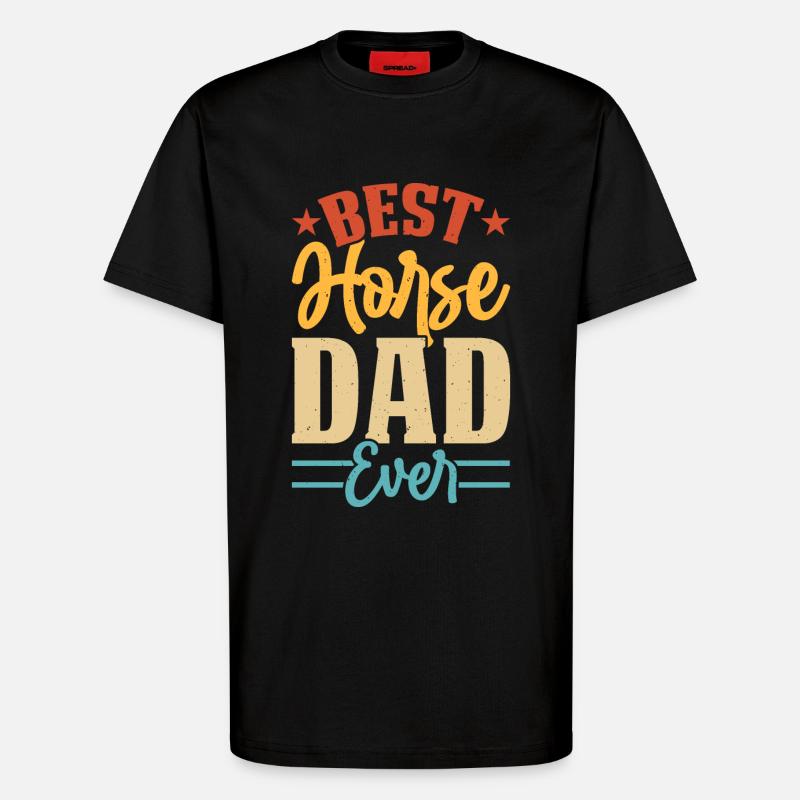 Pferde Papa - T-Shirt - made by SPREAD - SOLID BLACK