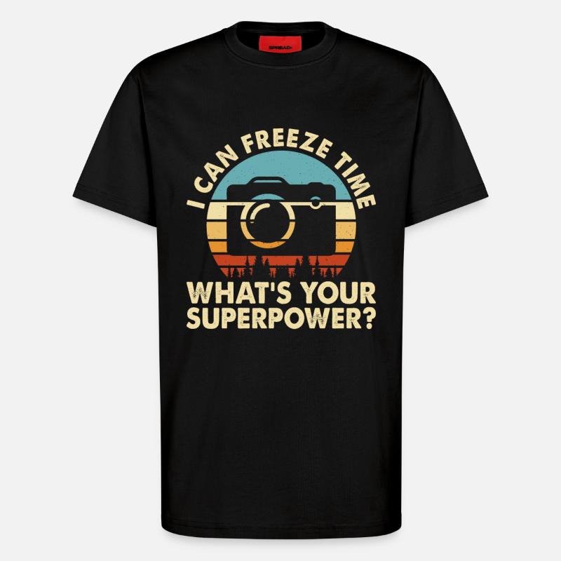 Fotograf - T-Shirt - made by SPREAD - SOLID BLACK