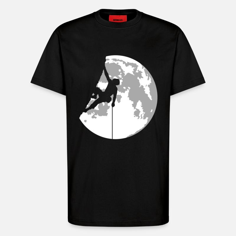 klettern - T-Shirt - made by SPREAD - SOLID BLACK