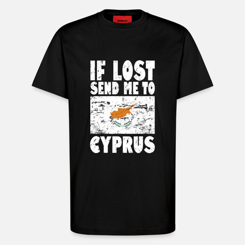 Zypern Flagge Spruch - T-Shirt - made by SPREAD - SOLID BLACK