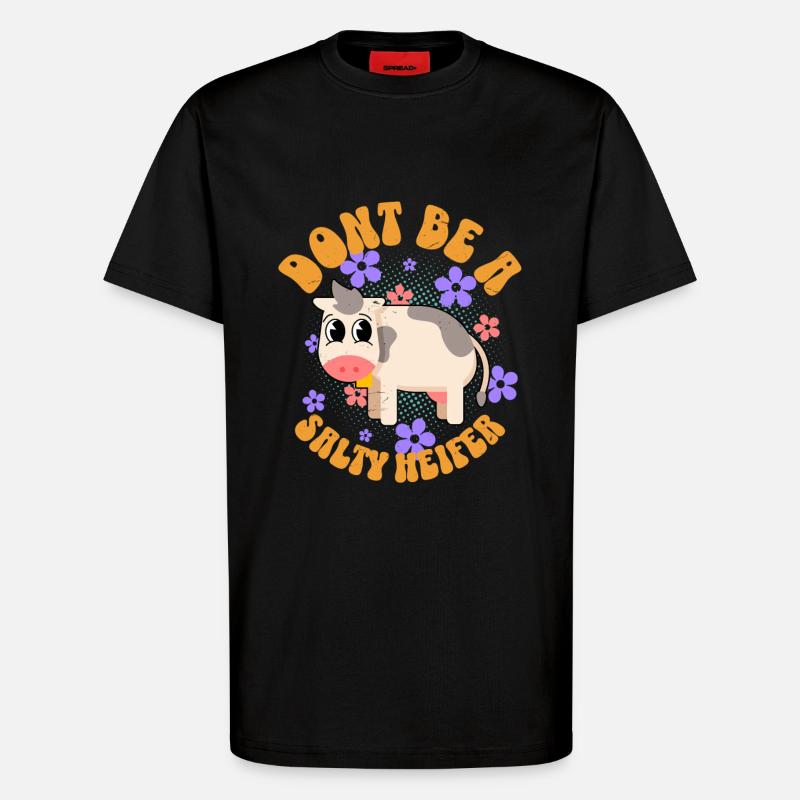 Kuh Kühe - T-Shirt - made by SPREAD - SOLID BLACK