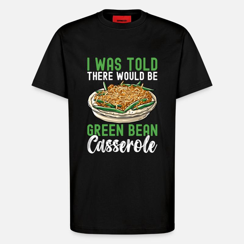 Casserole de haricots verts - T-shirt bio décontracté fabriqué en UE - SOLID BLACK