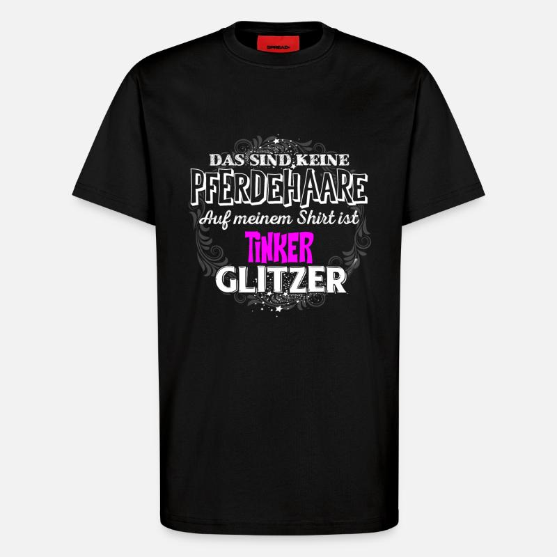 TINKER - Glitzer - T-Shirt - made by SPREAD - SOLID BLACK