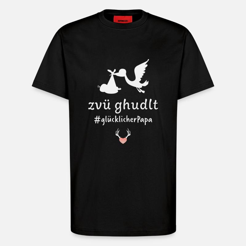 Zvü ghudlt - T-Shirt - made by SPREAD - SOLID BLACK
