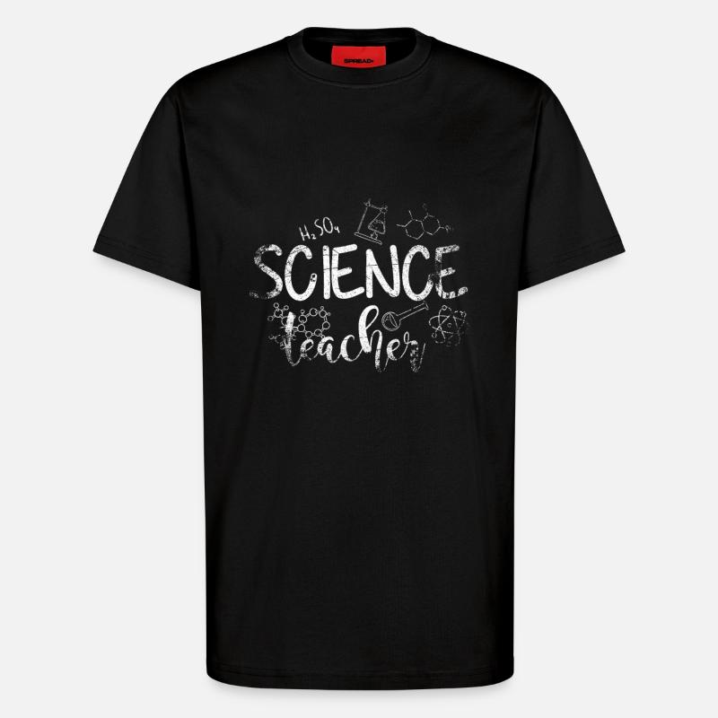 Science Teacher - T-Shirt - made by SPREAD - SOLID BLACK