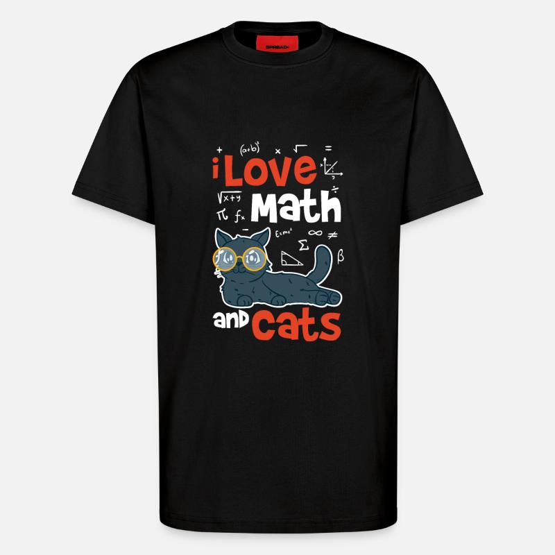 Mathe - T-Shirt - made by SPREAD - SOLID BLACK
