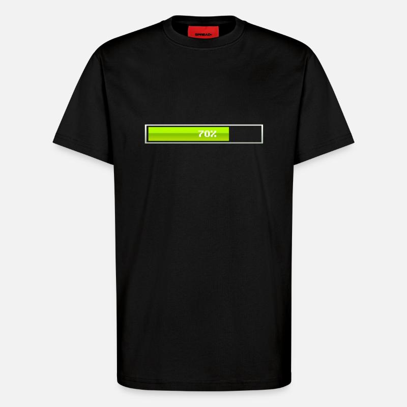 Loading bar is loading - T-Shirt - made by SPREAD - SOLID BLACK