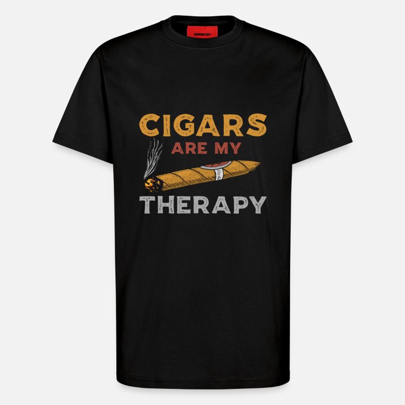 Zigarren Geschenk - T-Shirt - made by SPREAD - SOLID BLACK