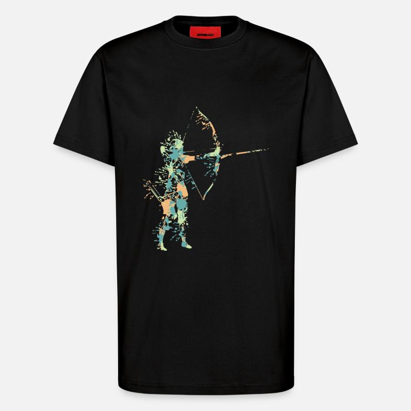 Bogenschießen - T-Shirt - made by SPREAD - SOLID BLACK