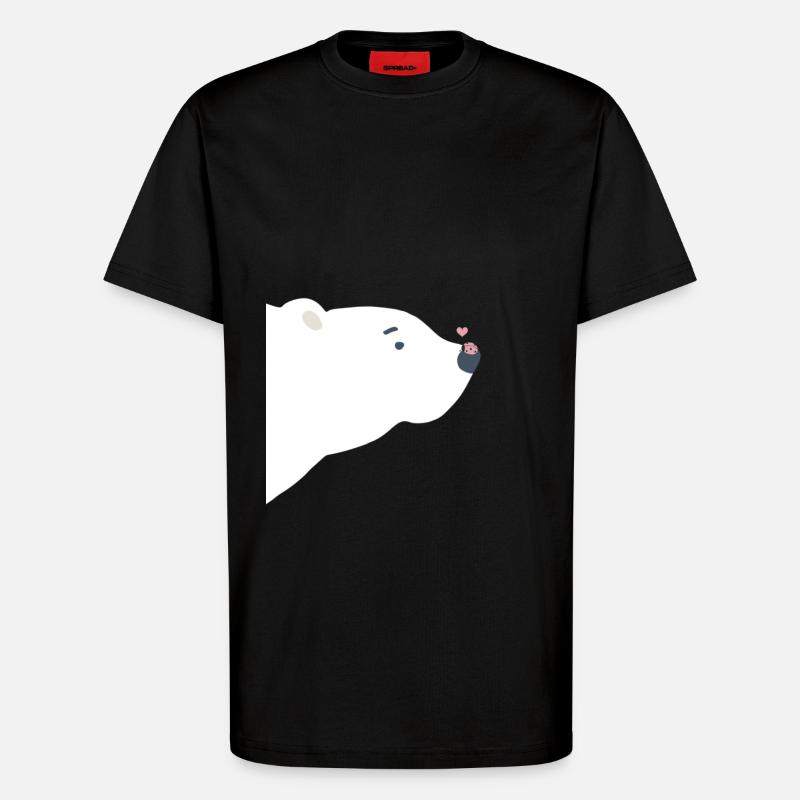 Eisbär - T-Shirt - made by SPREAD - SOLID BLACK