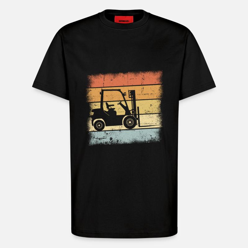 Gabelstabler - T-Shirt - made by SPREAD - SOLID BLACK