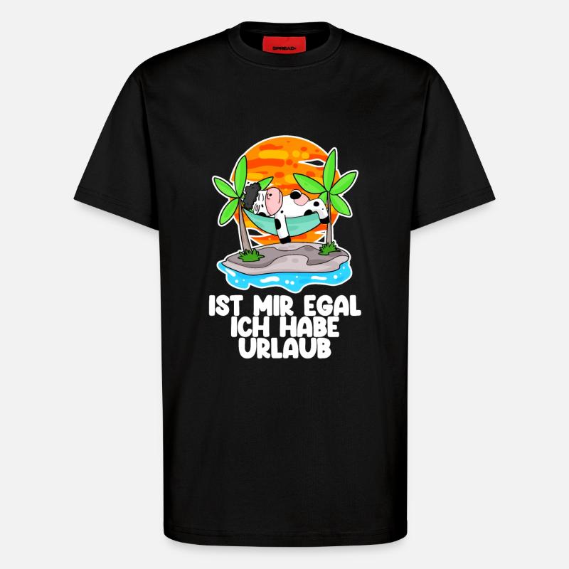 Urlaub - T-Shirt - made by SPREAD - SOLID BLACK