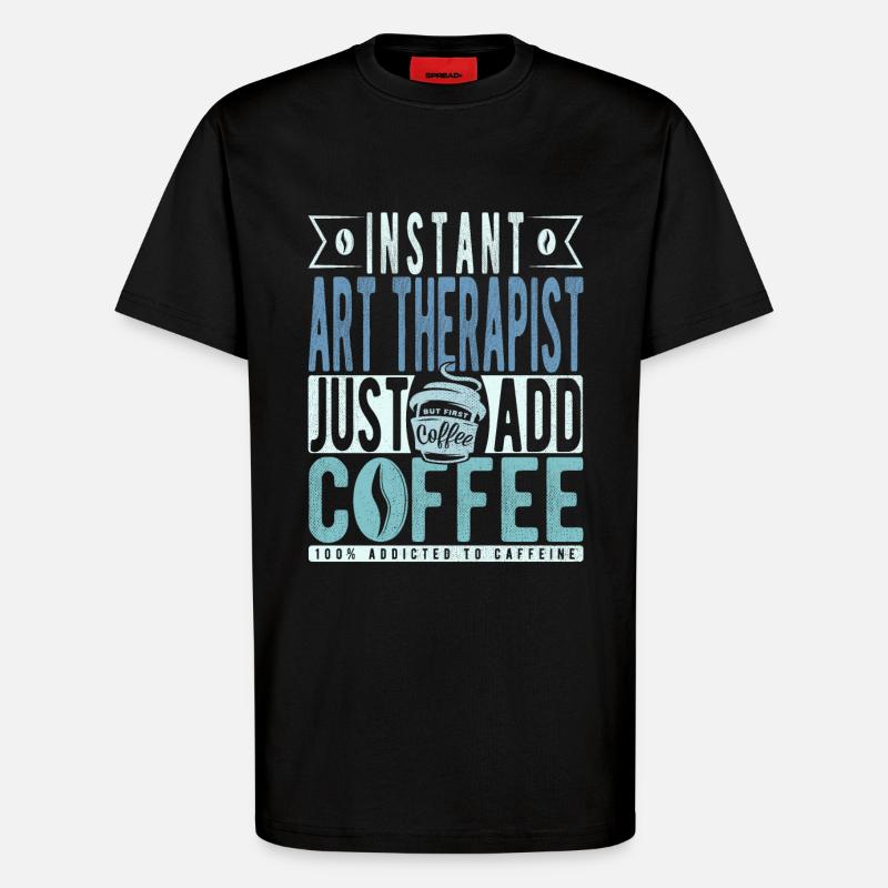 Buchalter Kaffee Spruch - T-Shirt - made by SPREAD - SOLID BLACK
