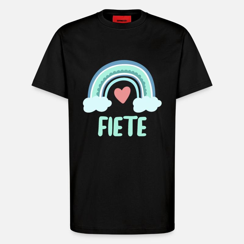 Fiete Nom Rainbow Baby - T-shirt bio décontracté fabriqué en UE - SOLID BLACK