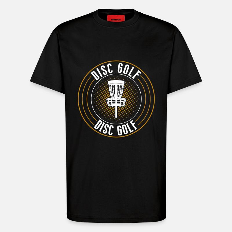 Discgolf Disc Golf - T-Shirt - made by SPREAD - SOLID BLACK