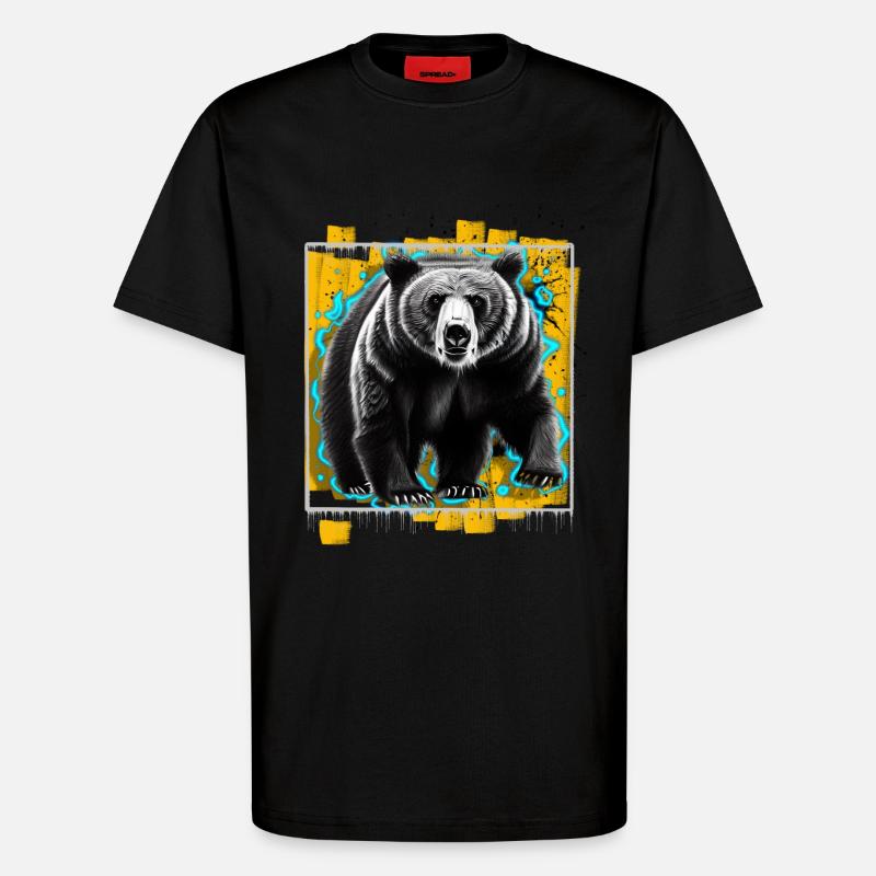 Bär - T-Shirt - made by SPREAD - SOLID BLACK