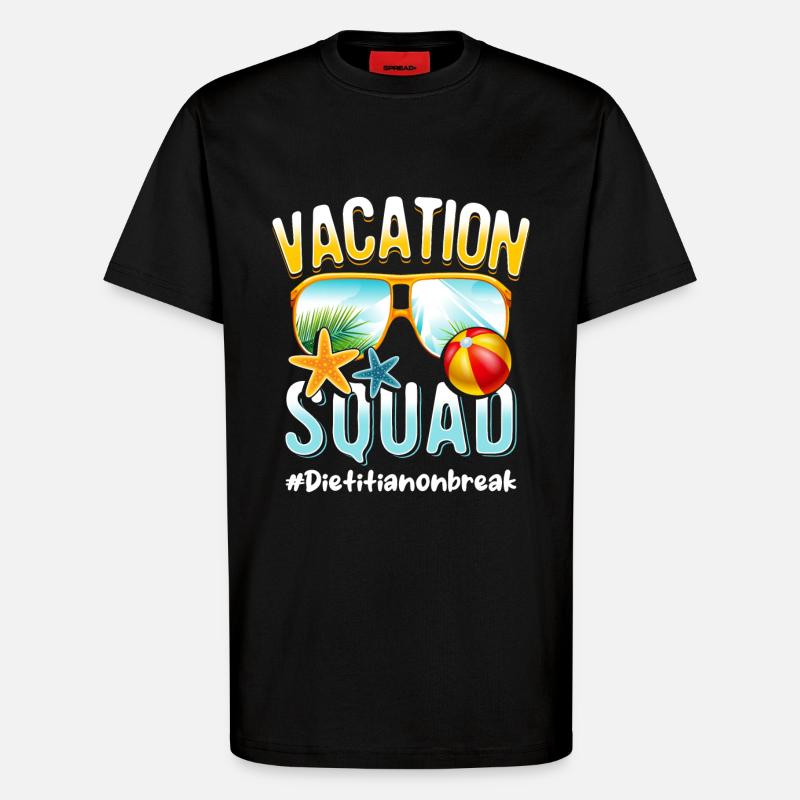Diätassistent Vacation Squad #Dietitianonbreak - T-Shirt - made by SPREAD - SOLID BLACK