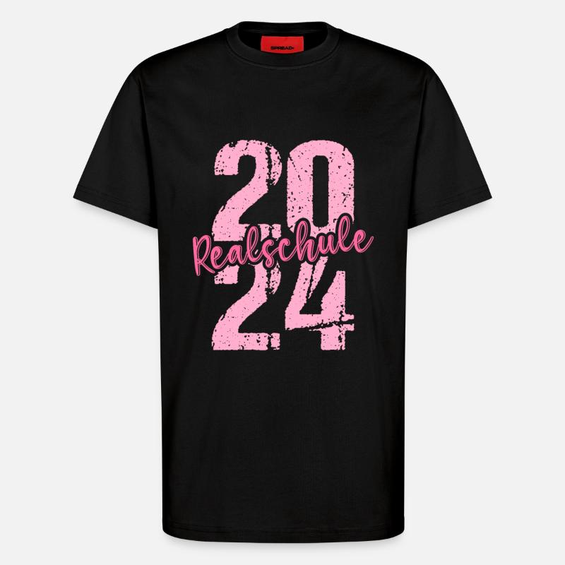 Lycée Jeunes Filles Lycée 2024 - T-shirt bio décontracté fabriqué en UE - SOLID BLACK