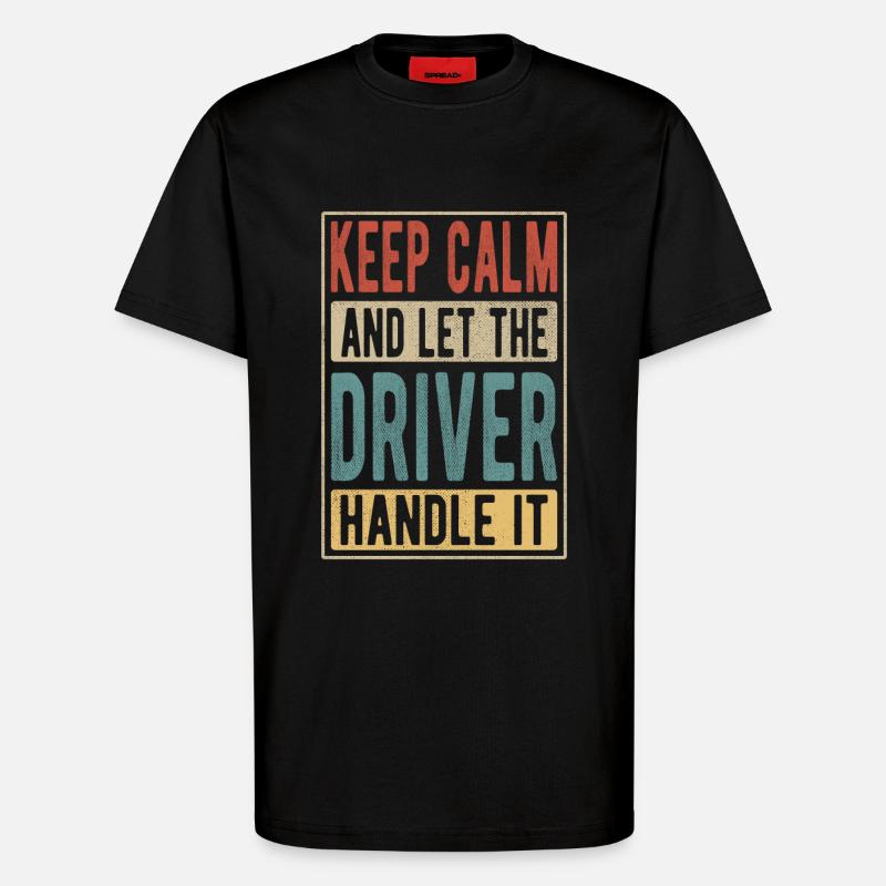 Driver Retro Geschenk - T-Shirt - made by SPREAD - SOLID BLACK