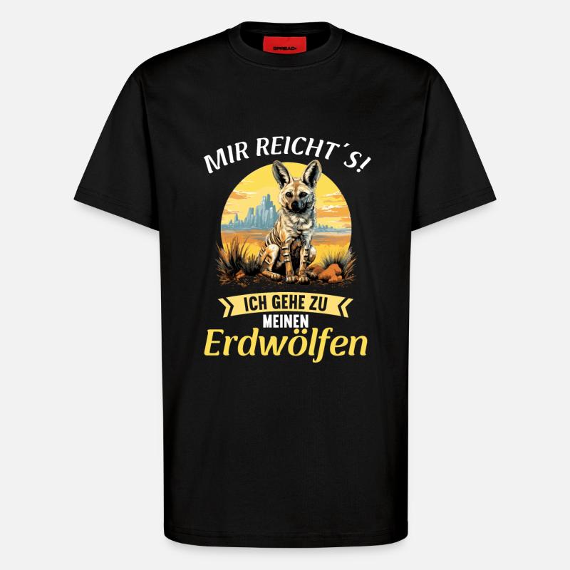 Erdwölfe Erdwolf - T-Shirt - made by SPREAD - SOLID BLACK