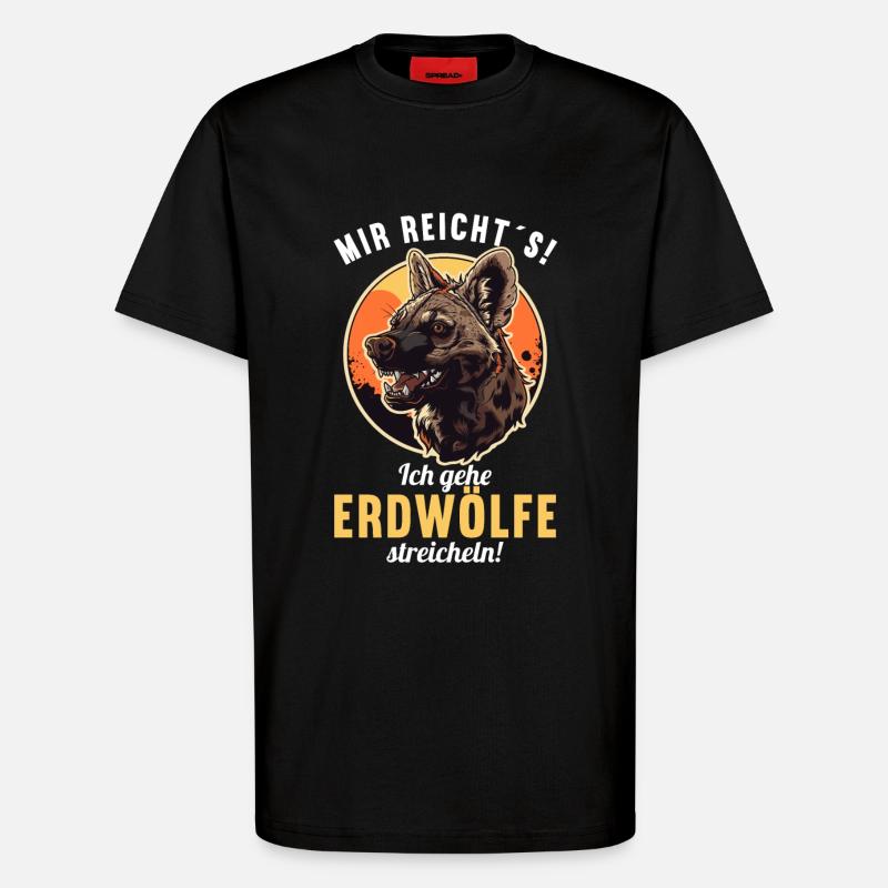 Erdwölfe Erdwolf - T-Shirt - made by SPREAD - SOLID BLACK