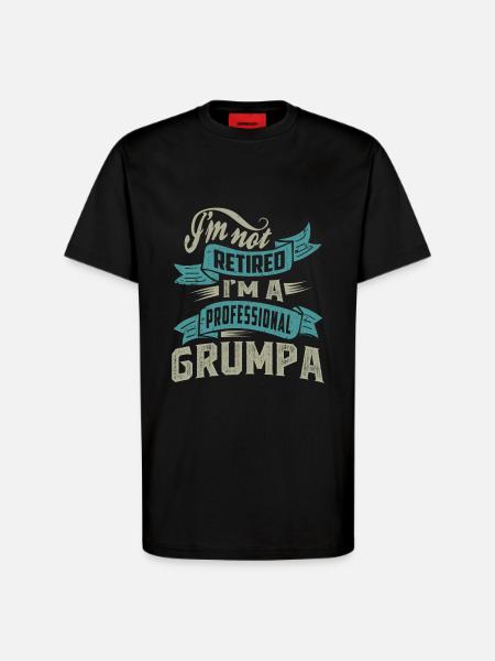 Professional Grumpa - T-Shirt - made by SPREAD - SOLID BLACK