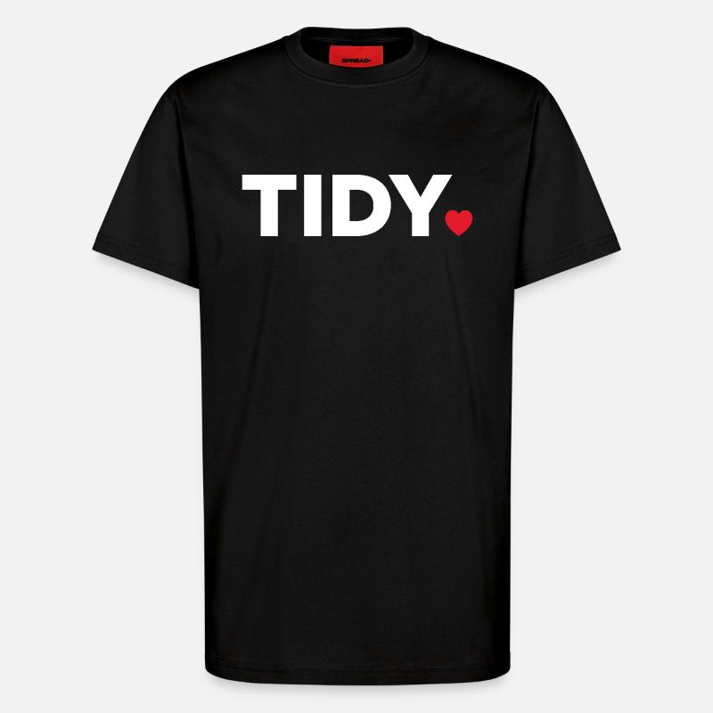 Ordonné - T-shirt bio décontracté fabriqué en UE - SOLID BLACK