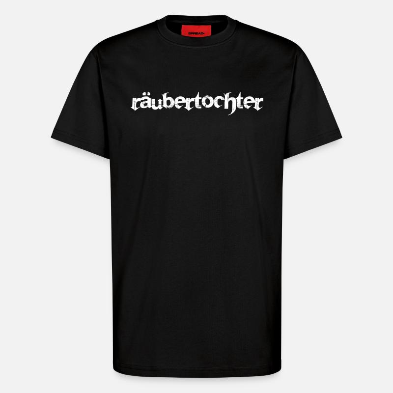 Räubertochter - T-Shirt - made by SPREAD - SOLID BLACK