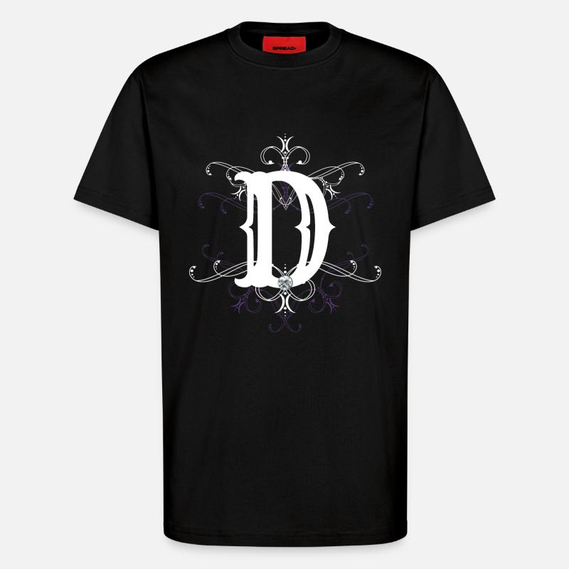 Buchstabe D Buchstabe-D - T-Shirt - made by SPREAD - SOLID BLACK
