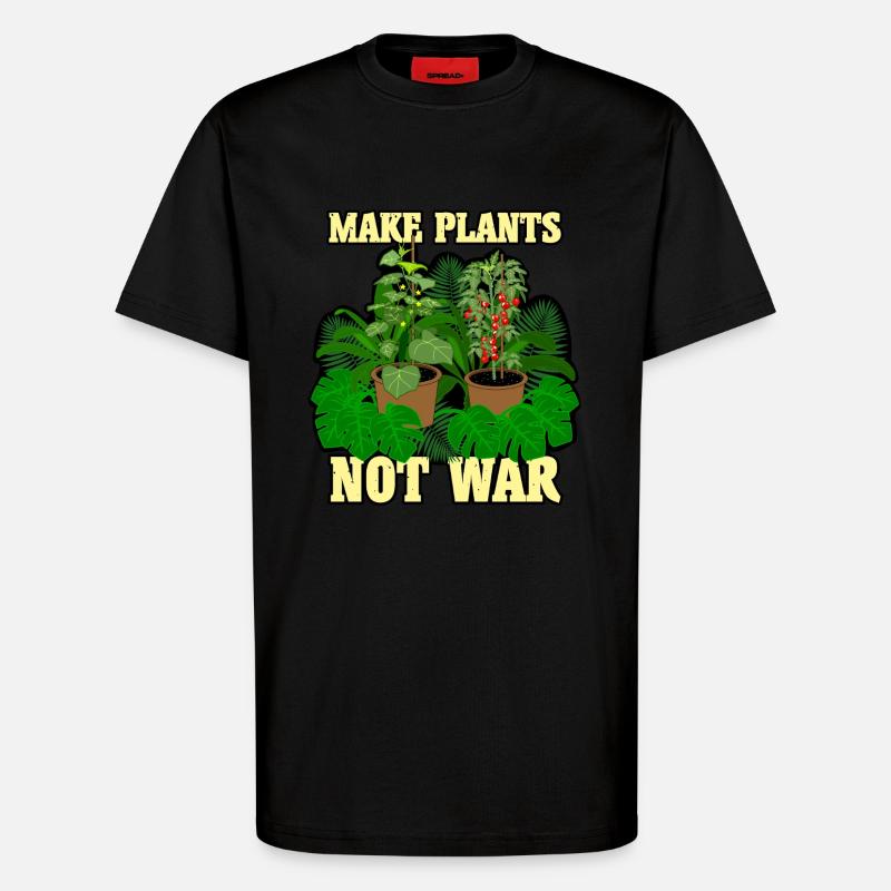 Plants Plants - T-Shirt - made by SPREAD - SOLID BLACK