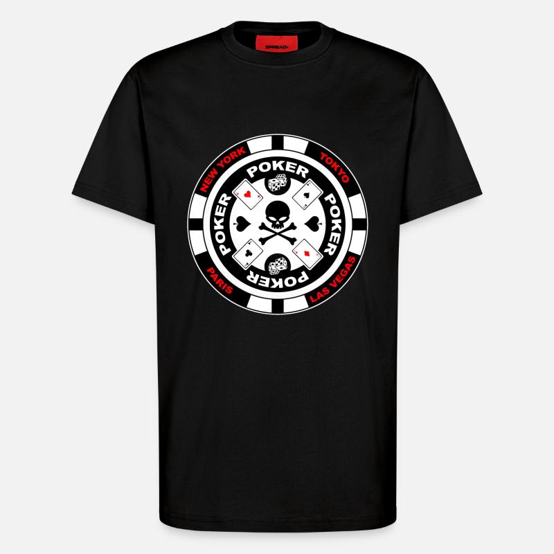 poker team design 3 - T-Shirt - made by SPREAD - SOLID BLACK
