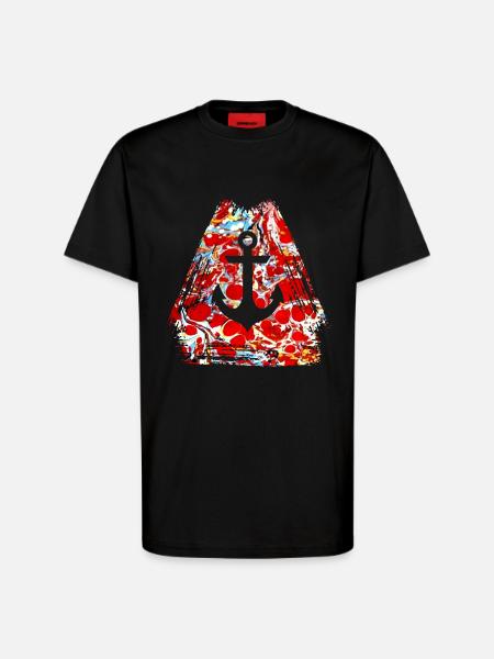 anchor e 251 - T-Shirt - made by SPREAD - SOLID BLACK