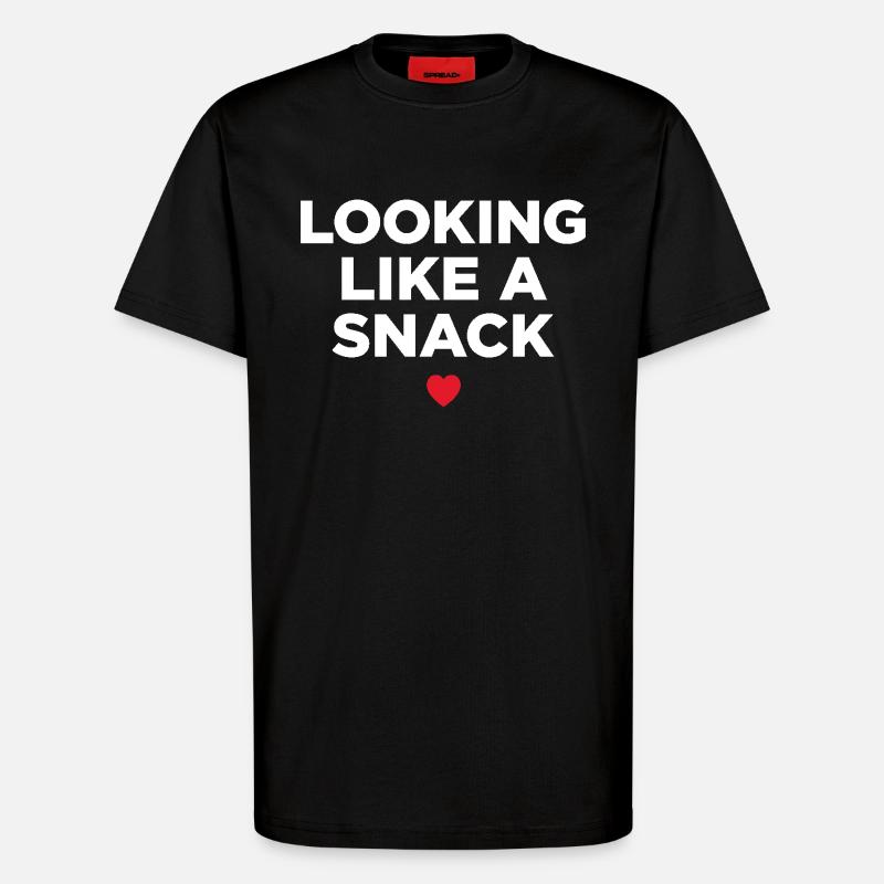 Looking Like a Snack - T-Shirt - made by SPREAD - SOLID BLACK