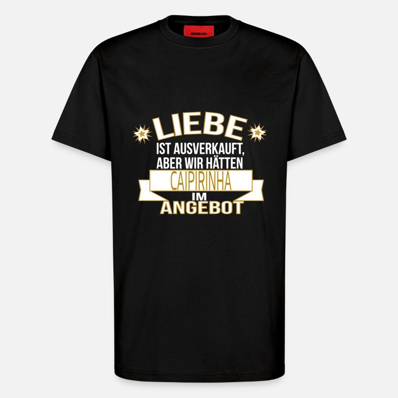 CAIPIRINHA - T-Shirt - made by SPREAD - SOLID BLACK
