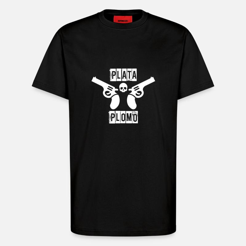 Escobar - T-Shirt - made by SPREAD - SOLID BLACK