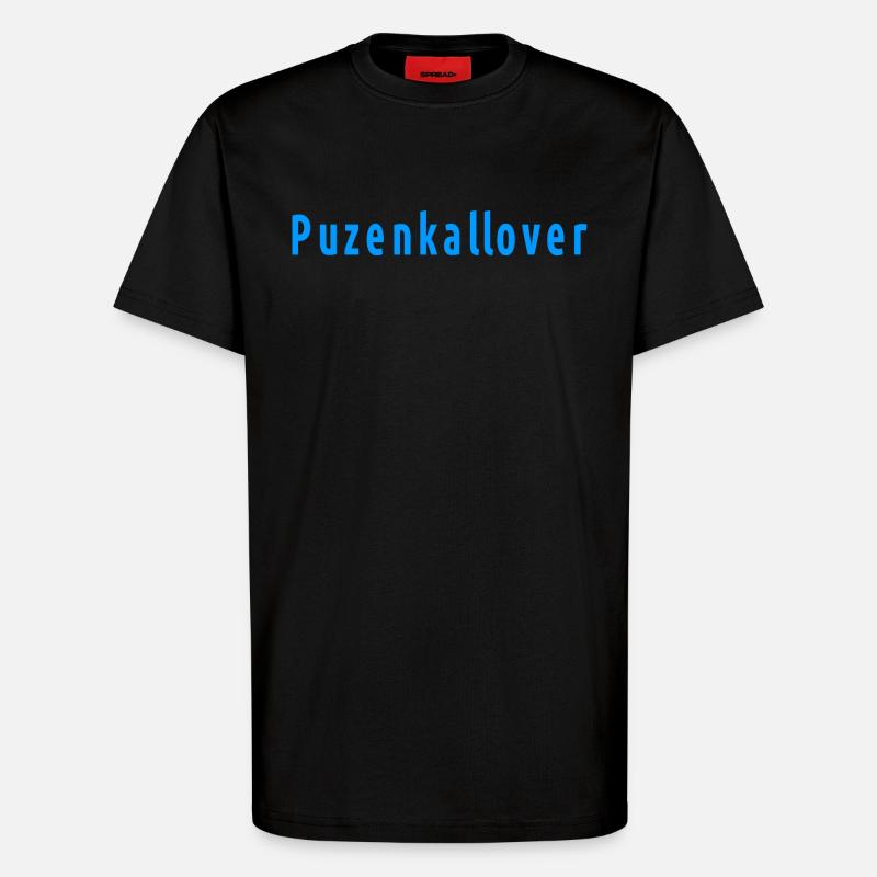 Puzenkallover - T-shirt bio décontracté fabriqué en UE - SOLID BLACK