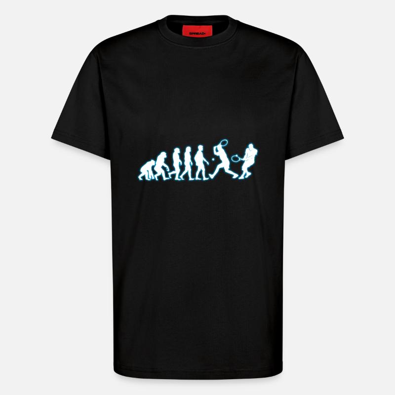 Evolution Tennis - T-Shirt - made by SPREAD - SOLID BLACK