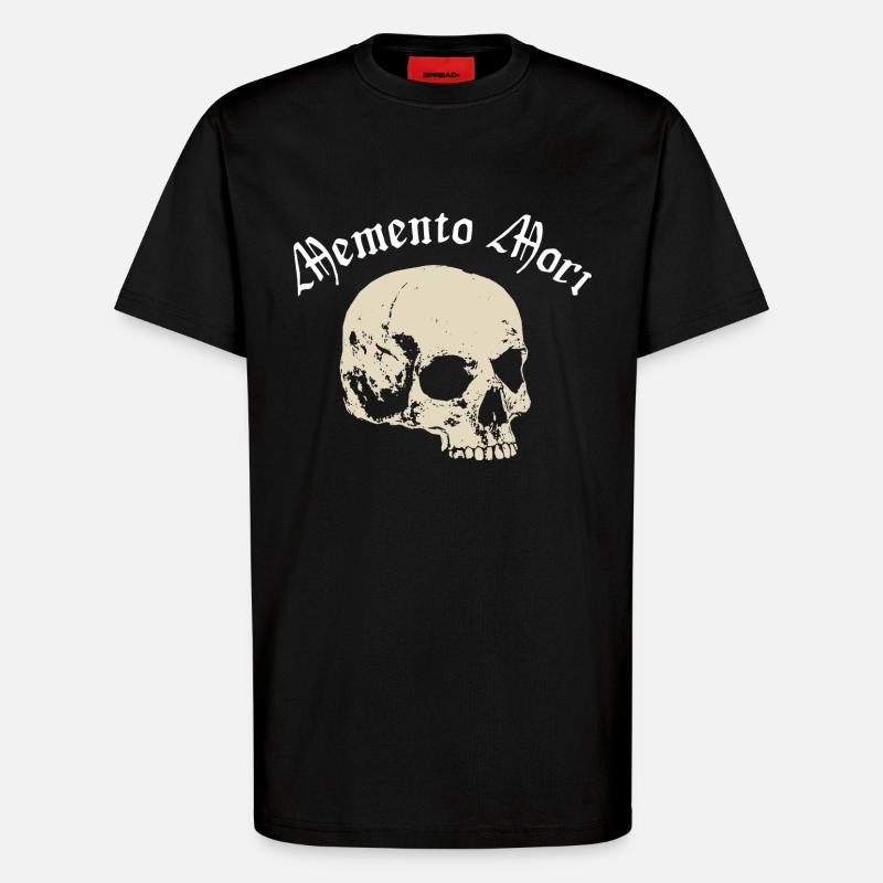 Skull - T-Shirt - made by SPREAD - SOLID BLACK
