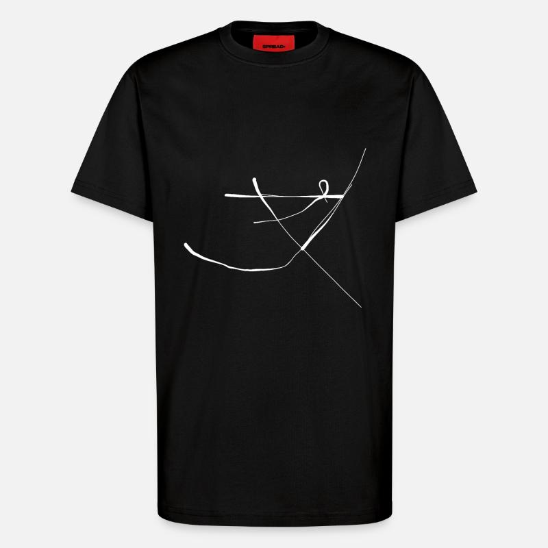 Abstrakt - T-Shirt - made by SPREAD - SOLID BLACK