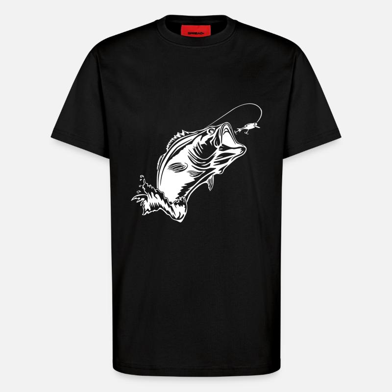 Fisch - T-Shirt - made by SPREAD - SOLID BLACK