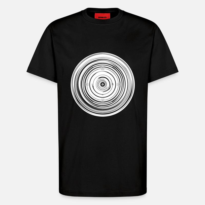 Geometrische Kreise Figur Form - T-Shirt - made by SPREAD - SOLID BLACK