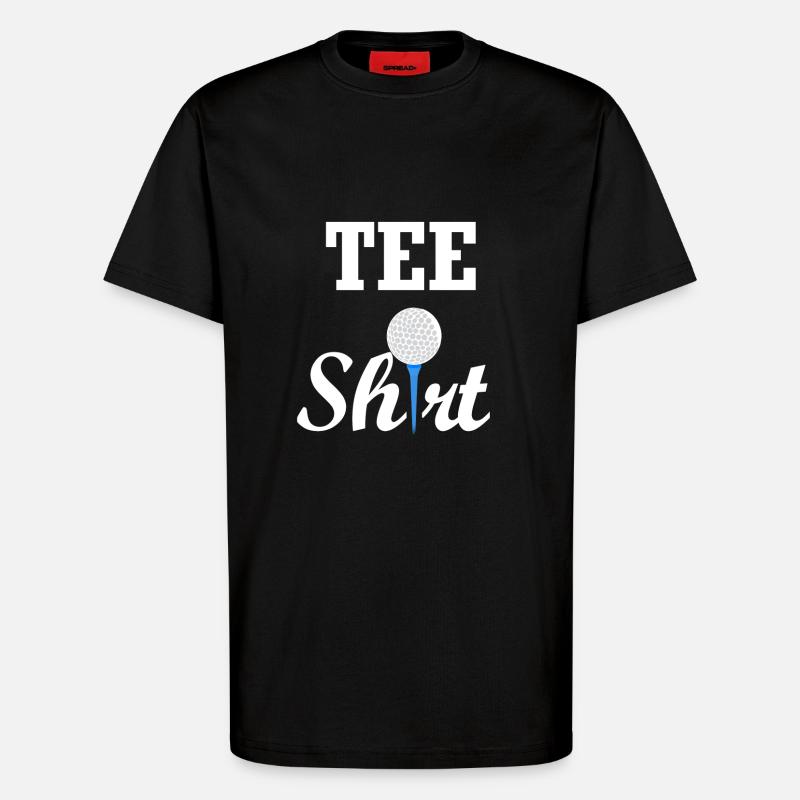 Tee Shirt Golf - T-Shirt - made by SPREAD - SOLID BLACK