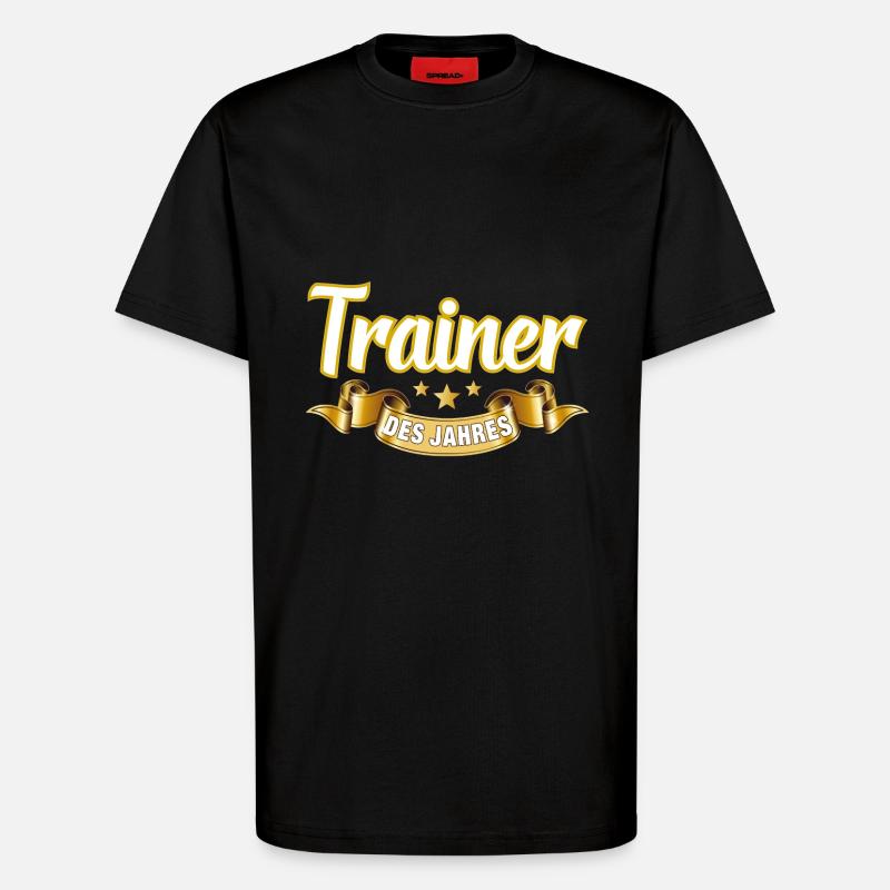 Trainer des Jahres - T-Shirt - made by SPREAD - SOLID BLACK