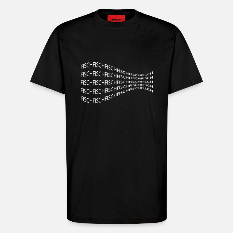 Fisch - T-Shirt - made by SPREAD - SOLID BLACK