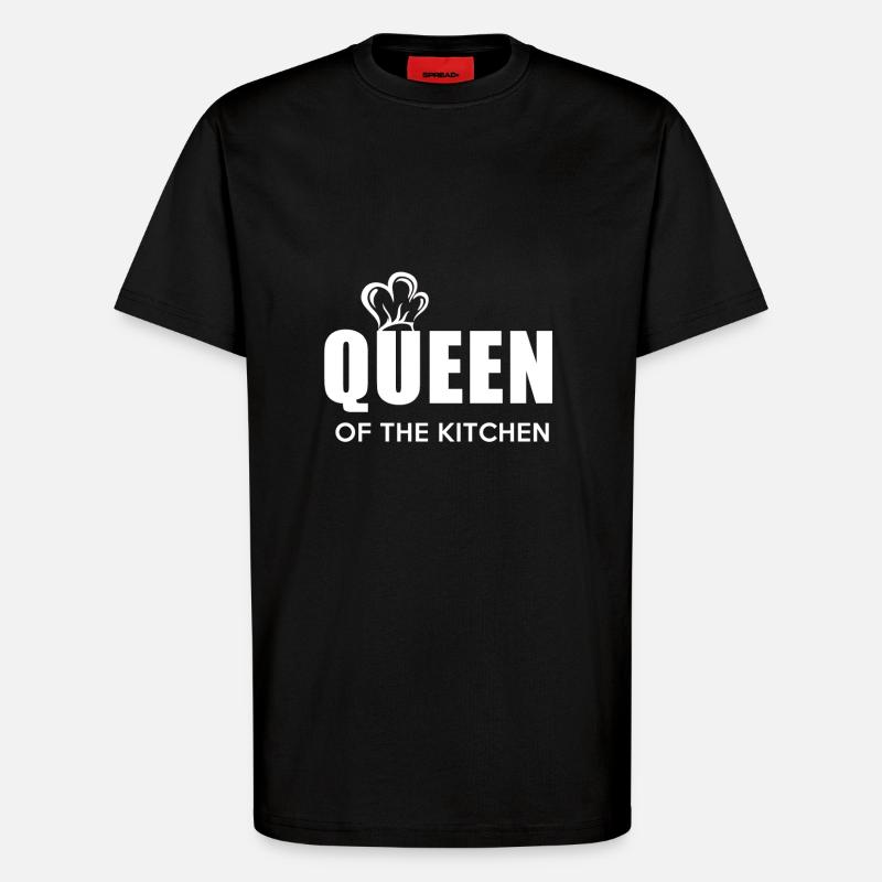Queen of the Kitchen - T-Shirt - made by SPREAD - SOLID BLACK