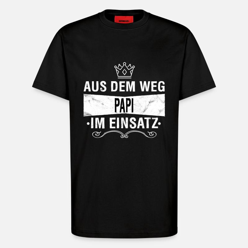 PAPI - T-Shirt - made by SPREAD - SOLID BLACK
