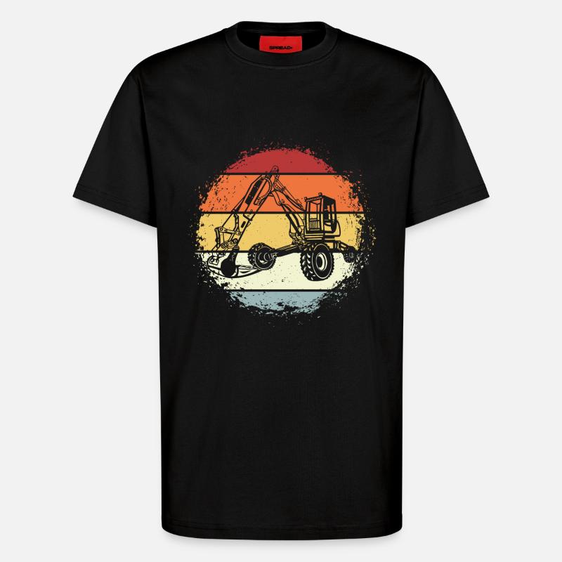 Bagger - T-Shirt - made by SPREAD - SOLID BLACK